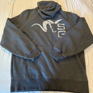 Sport-Tek Gray Hoodie with White Graphic
